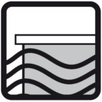Pictograma zona inundable par las arquetas escamoteables Escaflow
