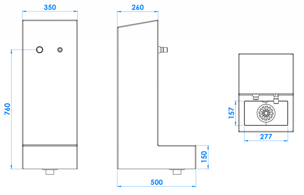 Onic CC Mono - Dimensiones